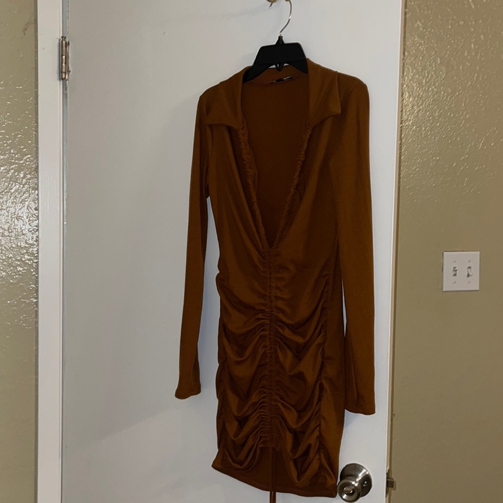 Brown fashion dress size medium